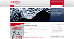 Desktop Screenshot of aixtron.com